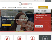 Tablet Screenshot of collegedrive.com